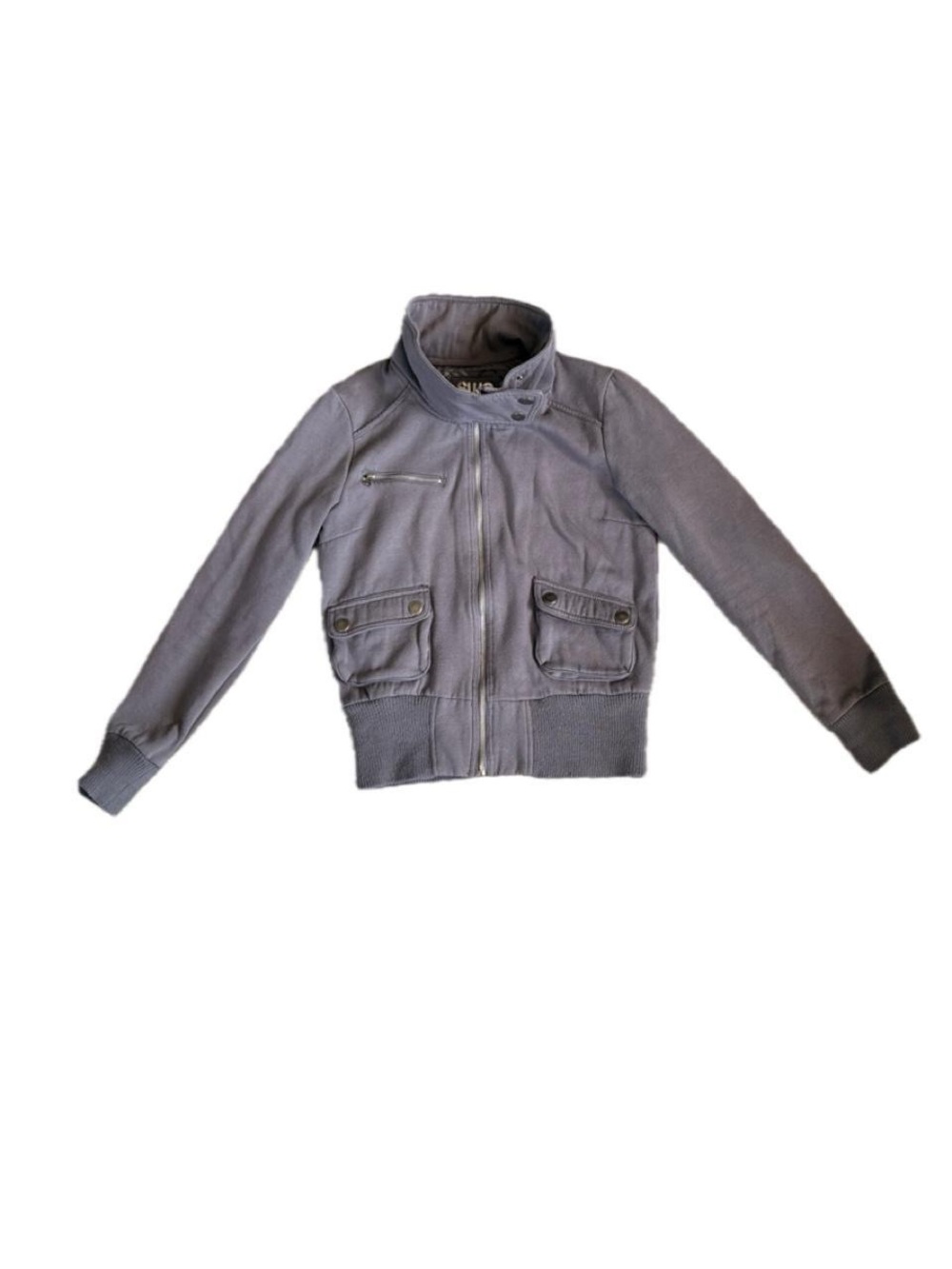 Streetwear Society Grey Zip Bomber Jacket